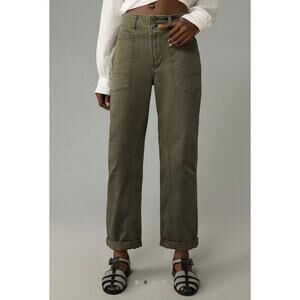 NWT Anthropologie Wanderer Mid-Rise Relaxed-Leg Pants by Pilcro - Size 28